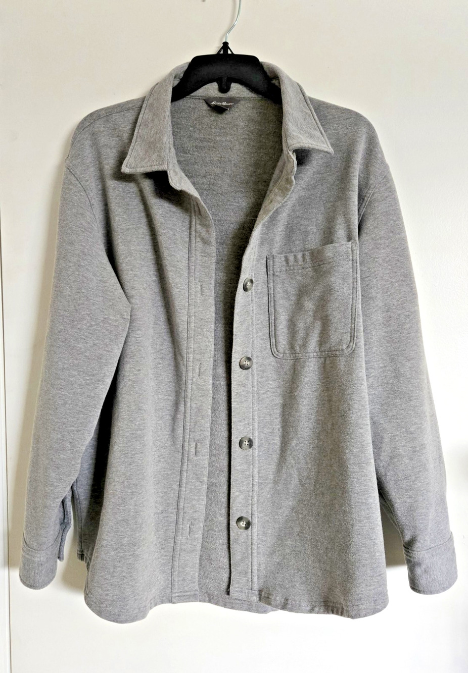 EDDIE BAUER Womens Large Classic Fit Button Casual Shirt Jacket Shacket